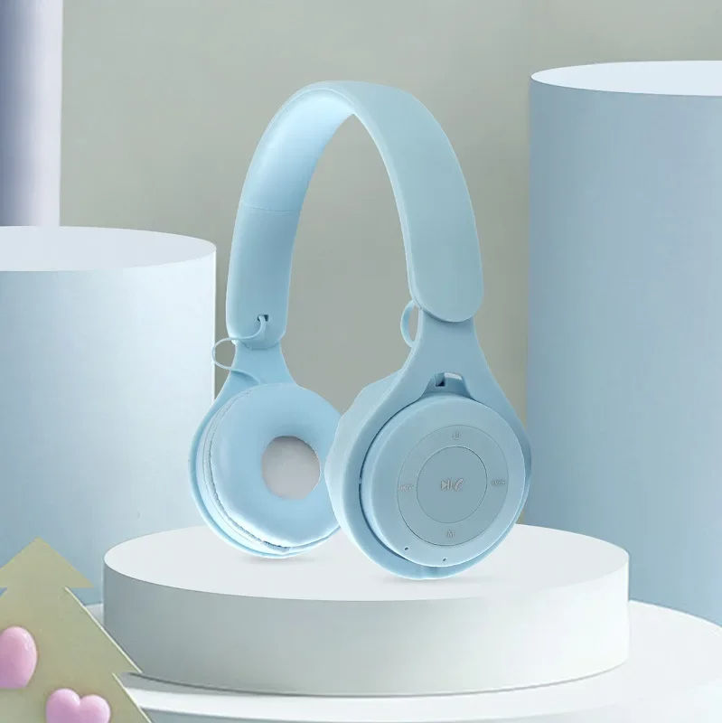 Y08 Macaron Blue-Tooth Gaming Headphones