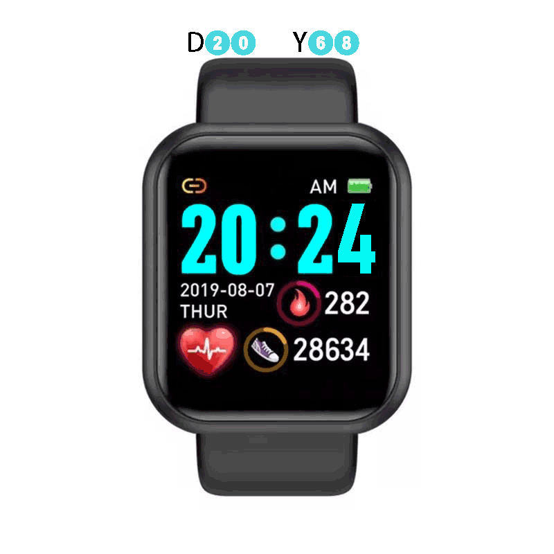 Y68 Smart Watch - Health Fitness Tracker Wristband