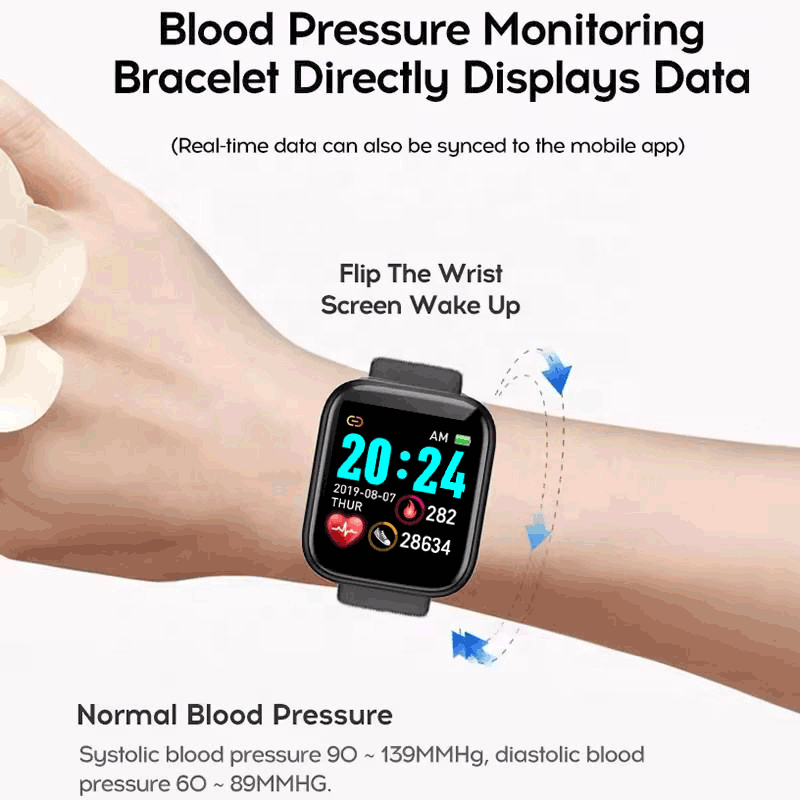Y68 Smart Watch - Health Fitness Tracker Wristband